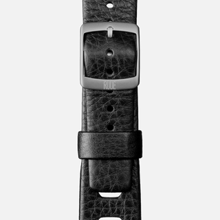 Silver nylon strap with leather backing